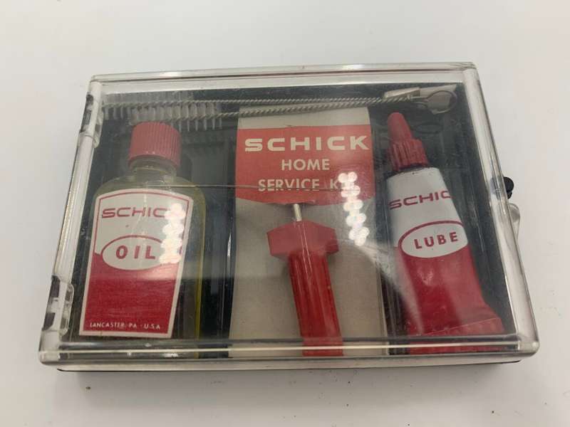Vintage Schick Home Service Kit Complete w/ Case 1950's