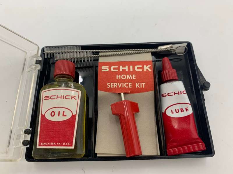 Vintage Schick Home Service Kit Complete w/ Case 1950's