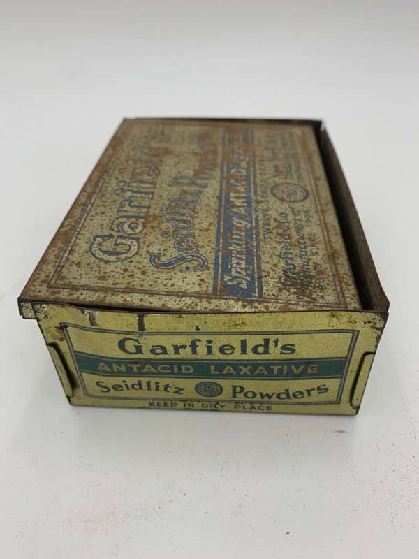 Garfield's Antacid Laxitive Seidlitz Powders Tin