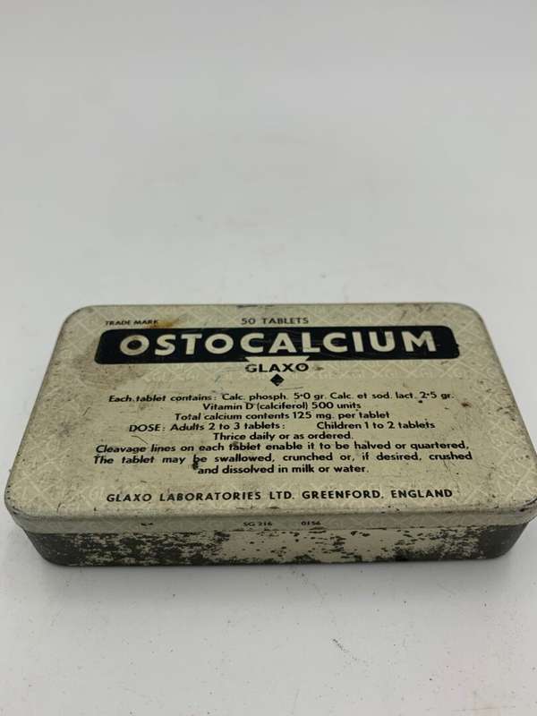 Glaxo Ostocalcium Table Tin