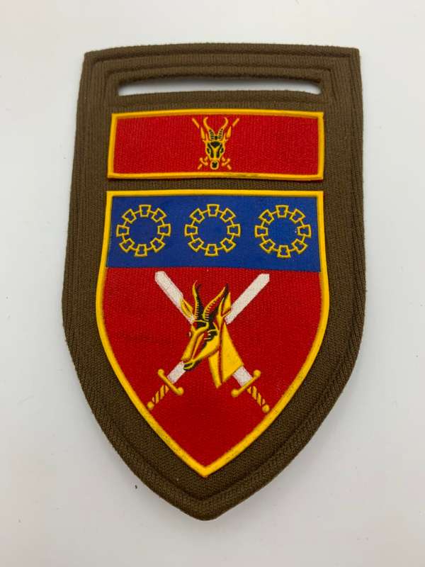 SADF Logistics Command & Chief Of The Army Comm. Bar Tupper Shoulder Flash