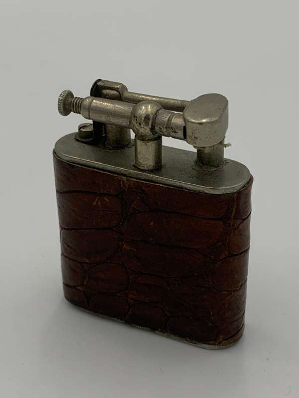 Vintage Lift Top Cigarette Lighter - Snake Skin