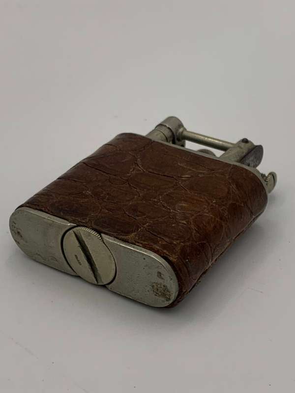 Vintage Lift Top Cigarette Lighter - Snake Skin