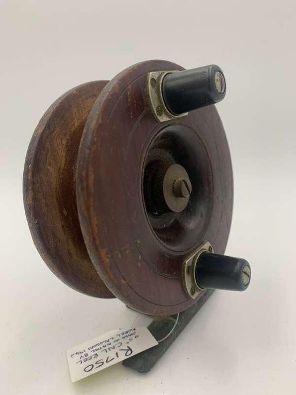 Antique 5 Inch CNL Fishing Reel Made in Natal by Norel Lawson 1942