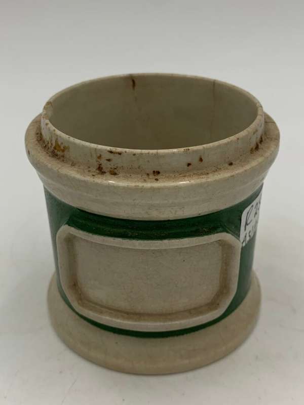Antique Ceramic Apothecary Chemist Jar - No Lid