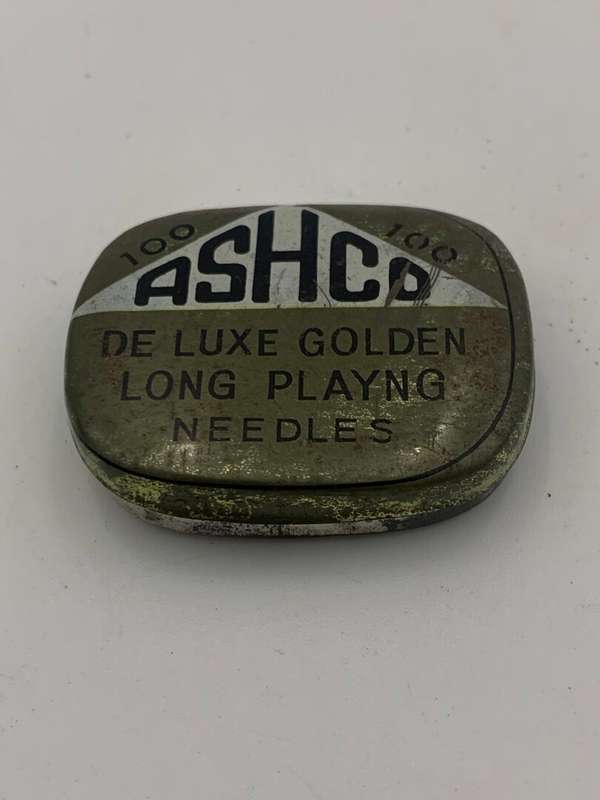 Antique Collectable Record Needle Tin - Ashco