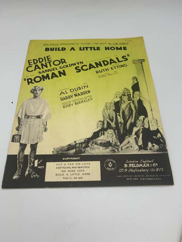 Vintage Collecable Music Sheets - Origonal - Build a Little Home