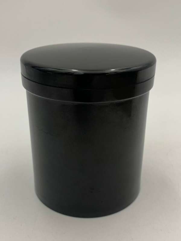 Antique Bakelite Black Container with Lid