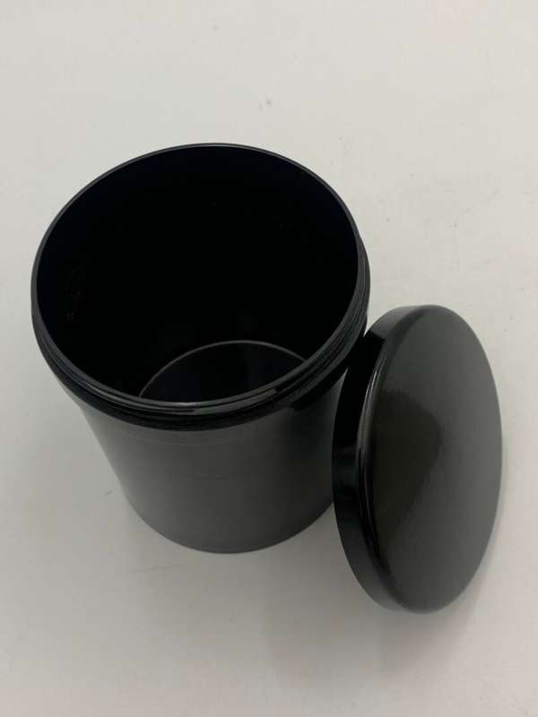 Antique Bakelite Black Container with Lid