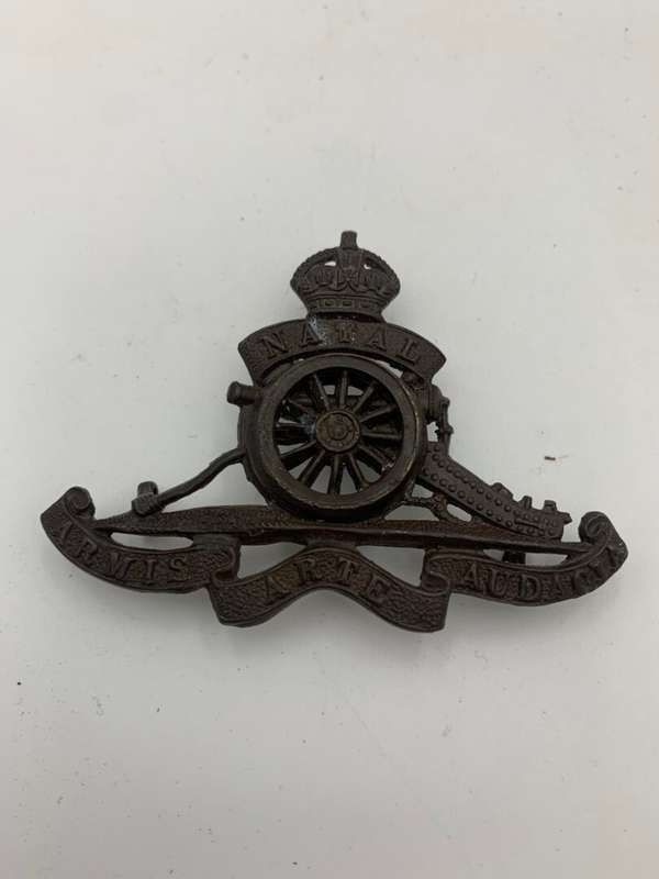 UDF Natal Field Artillary Bronze Officers Badge 1939-1967