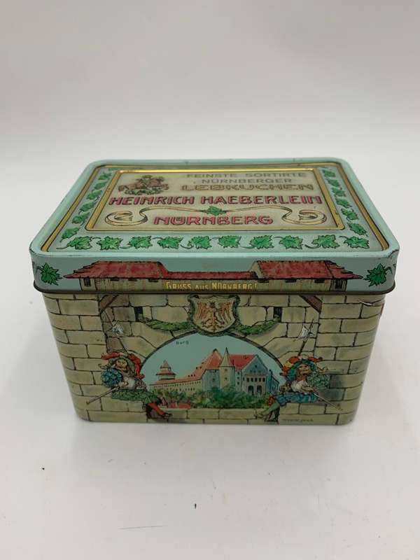 Antique Lebkuchen Schmidt Ginger Cookie Tin