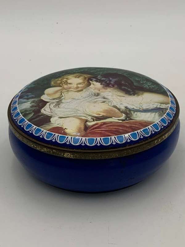 Vintage Victorian Child Tin