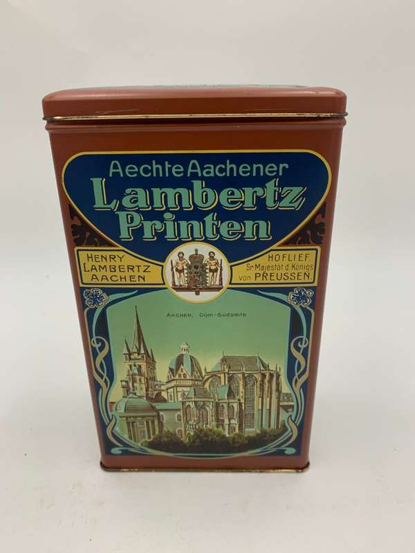 Vintage Lambertz Printen Tin
