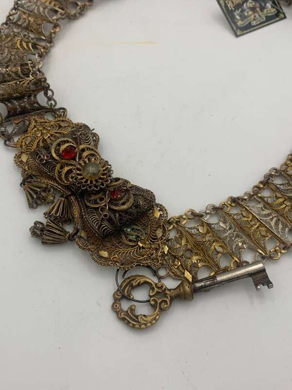 Antique Turkish Ceremonial Belt with Key