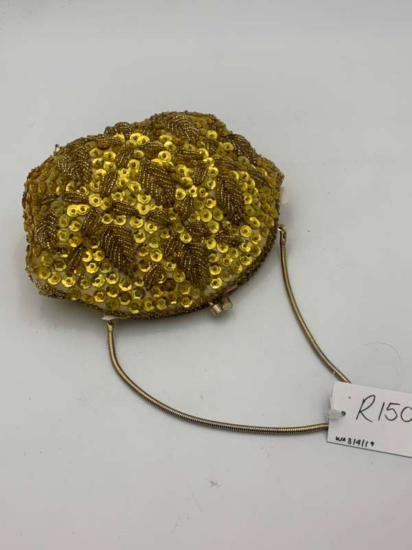 Vintage Gold Clutch Bag for Ladies