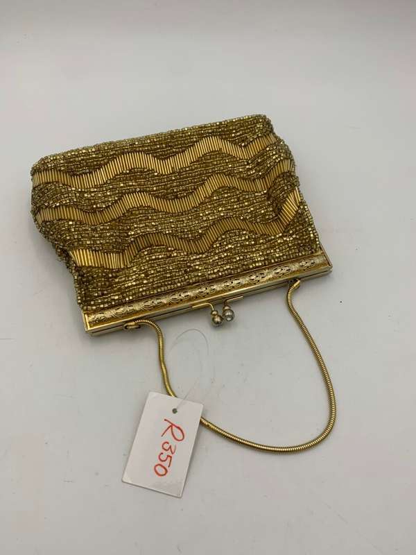 Vintage Gold Clutch Bag for Ladies