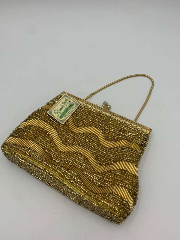 Vintage Gold Clutch Bag for Ladies
