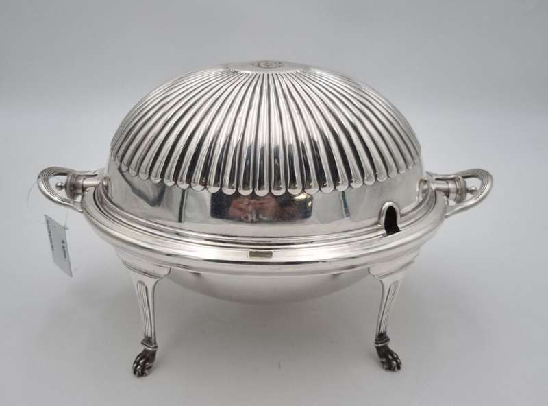 Mappin & Webbs EPNS Revolving Breakfast Dome C.1920