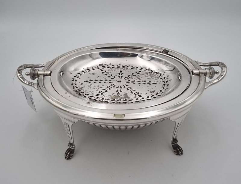 Mappin & Webbs EPNS Revolving Breakfast Dome C.1920