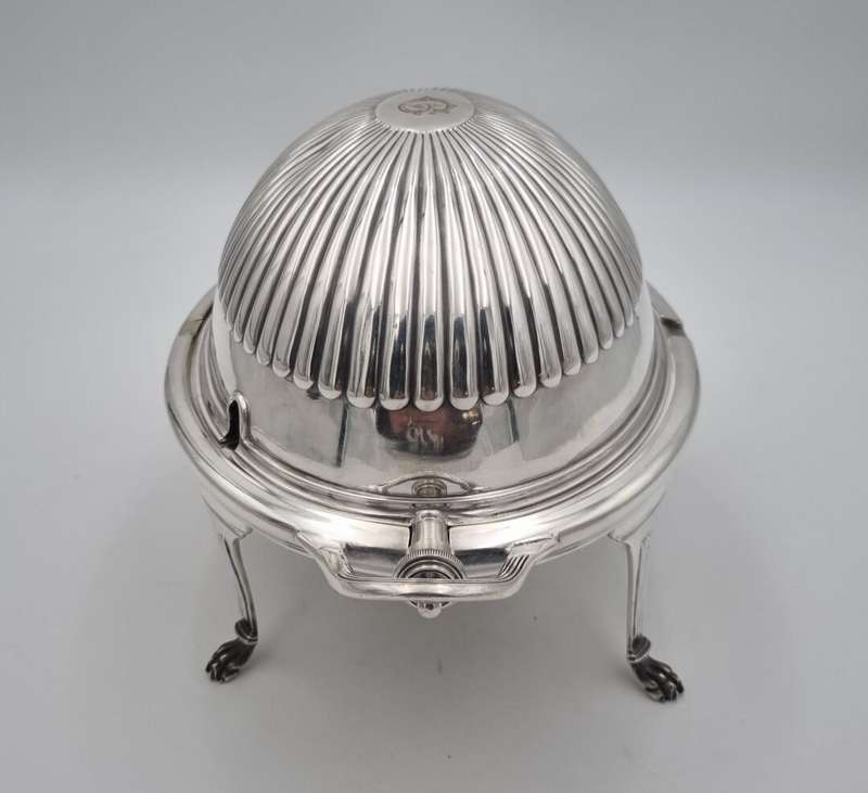 Mappin & Webbs EPNS Revolving Breakfast Dome C.1920