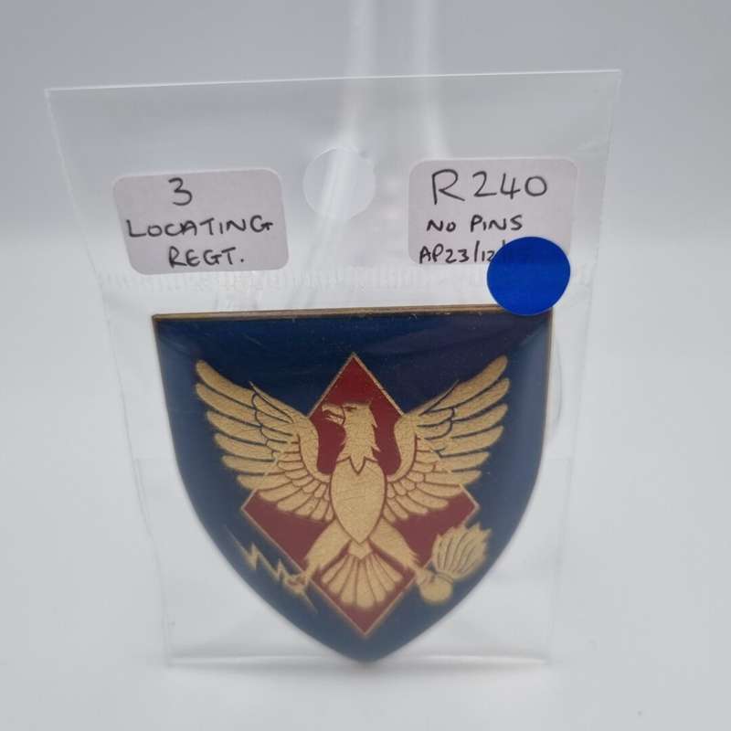 SADF 3 Locating Regiment Metal Flash