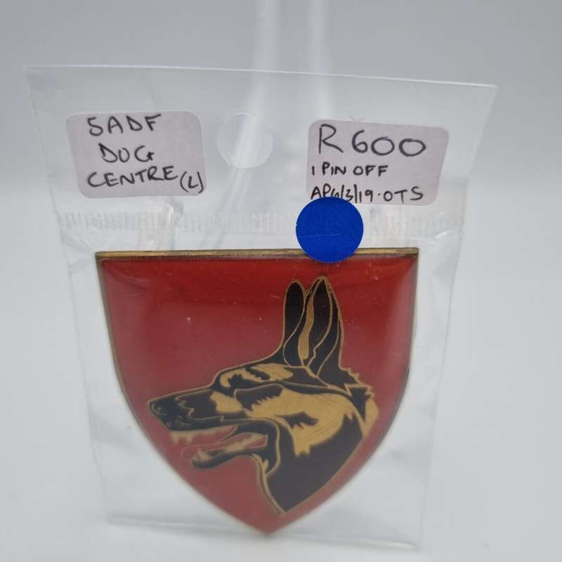 SADF Dog Unit Metal Flash (Left Facing)