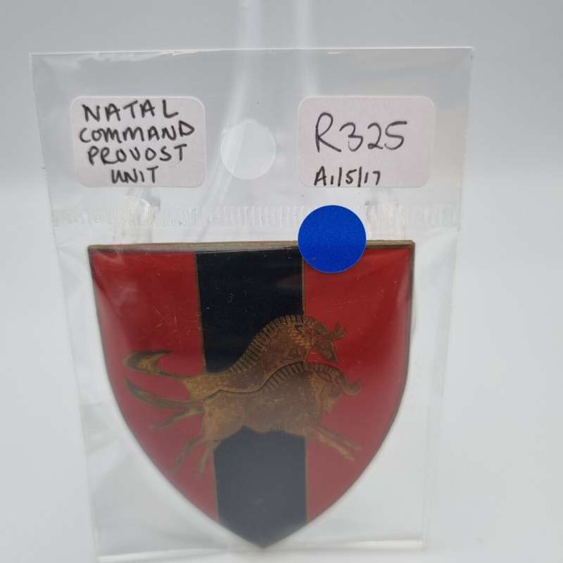 SADF Natal Command Provost Unit Metal Flash (Right Facing)