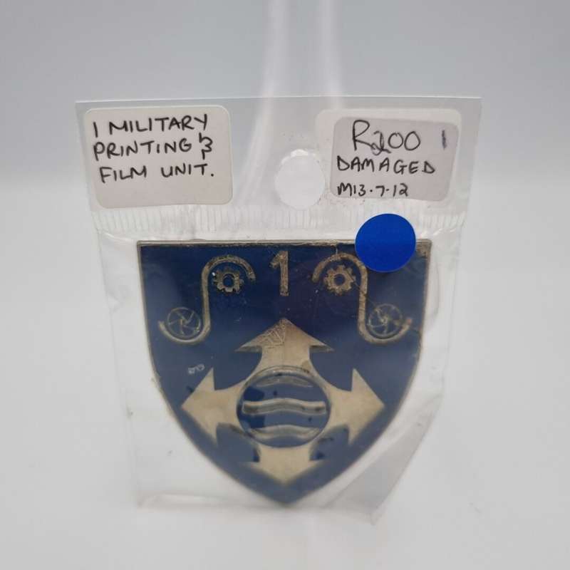 SADF Military Printing and Film Unit Metal Flash