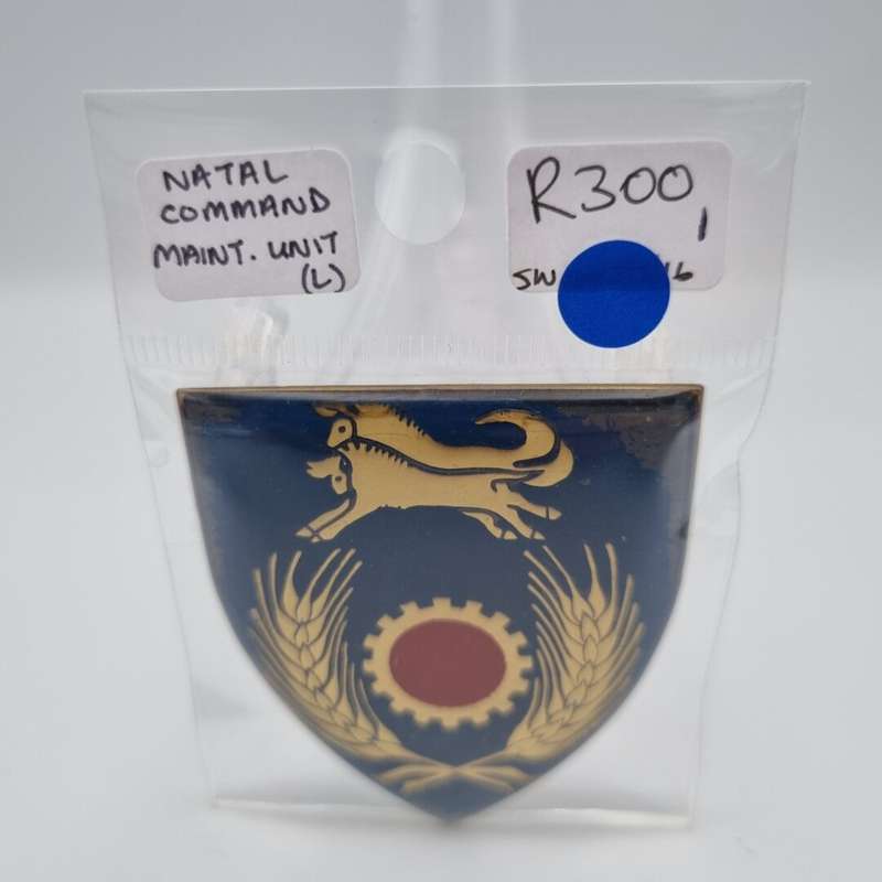 SADF Natal Command Maintenance Unit Metal Flash (Left Facing)
