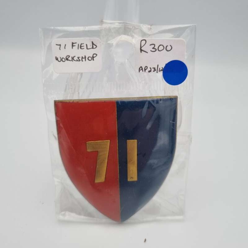 SADF 71 Field Workshop Metal Flash