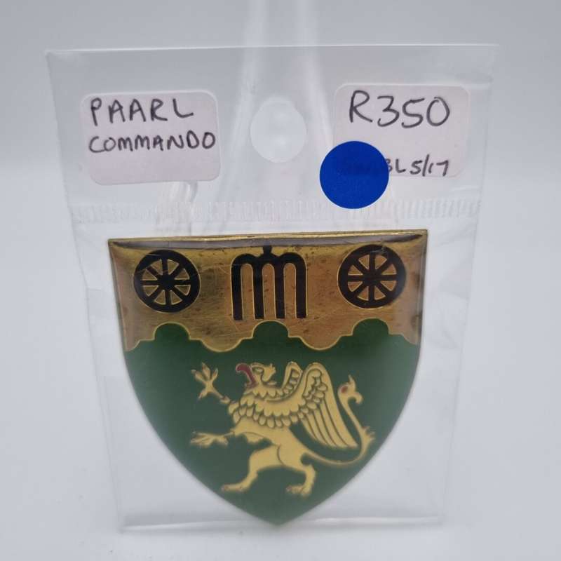 SADF Paarl Commando Metal Flash (Left Facing)