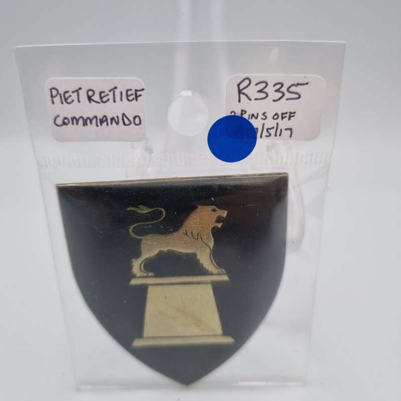 SADF Piet Retief Commando Metal Flash