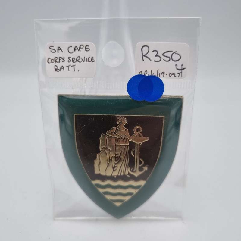 SADF SA Cape Corps Service Battalion Metal Flash (Right Facing)