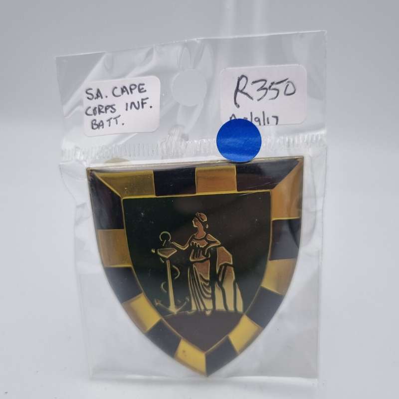 SADF SA Cape Corps Infantry Battalion Metal Flash
