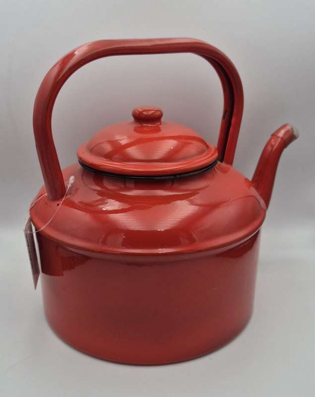 Red Enamel Kettle