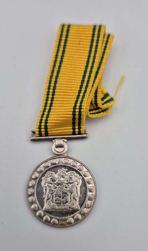 SA Prisons 20 Year Faithful Service Miniature Medal