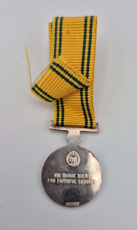 SA Prisons 20 Year Faithful Service Miniature Medal