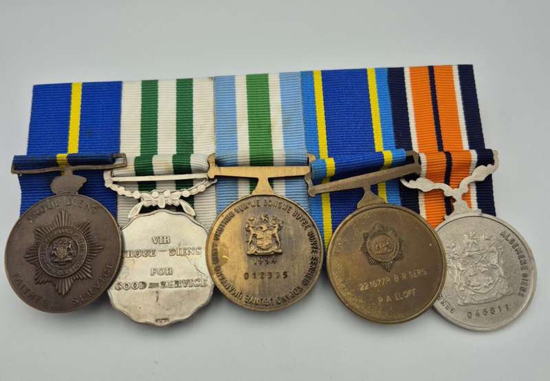 SADF 5 Medal Set (P.A Eloff)