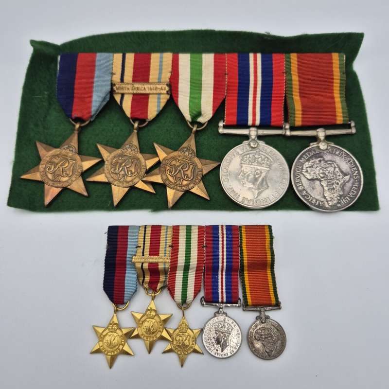 WW2 Medal Set with Miniatures (G.K Peyten)