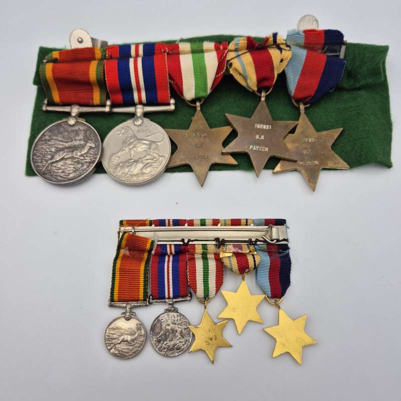 WW2 Medal Set with Miniatures (G.K Peyten)