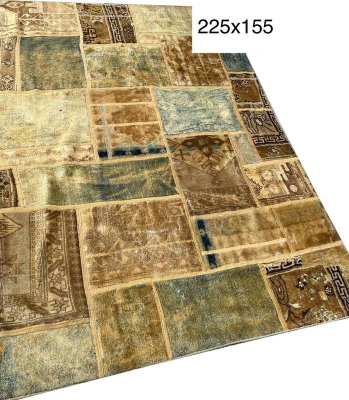 FURTHER REDUCTION: Classic Persian Tribal Patchwork Rug