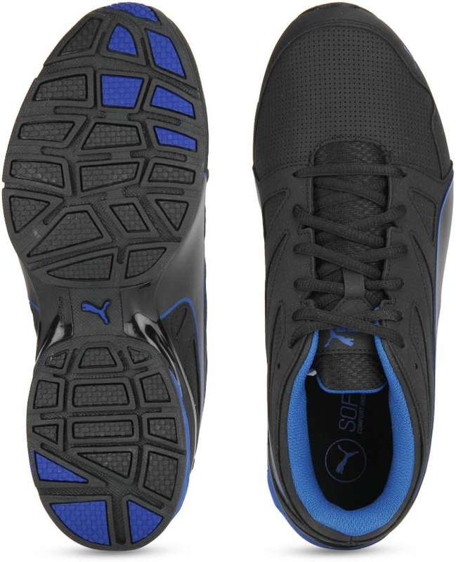 PUMA TAZON BLACK BLUE SNEAKERS