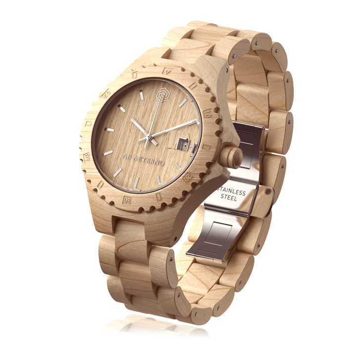 1st in SA! AB AETERNO "Sandy" Made in Italy Wooden Watch Brand new in wooden box