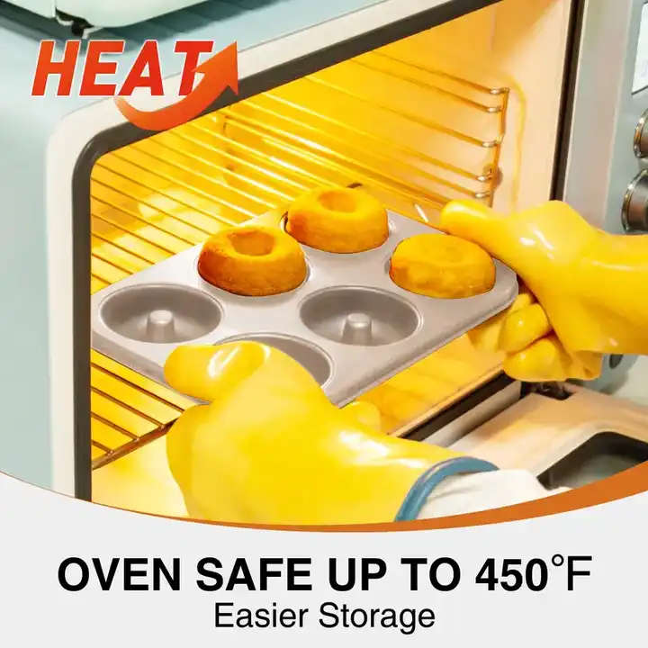 Non-Stick Baking Pastry Tools Cake Mold Baking Tray 6-Cavity fluted pan Bagels fluted cake pa