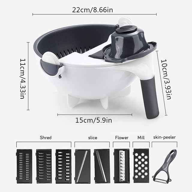9-in-1 Multifunctional Portable Vegetable Cutter