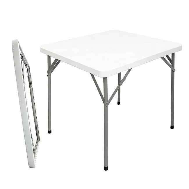 4FT/5FT/6FT/8FT Foldable Picnic Table for Garden Banquet BBQ Events Folding HDPE White Tables
