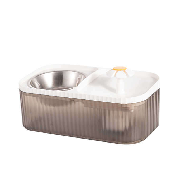 Cat Feeding Bowl Large Capacity Small Flower Water Dispenser Integrated Mobile Drinking Water Pet Su