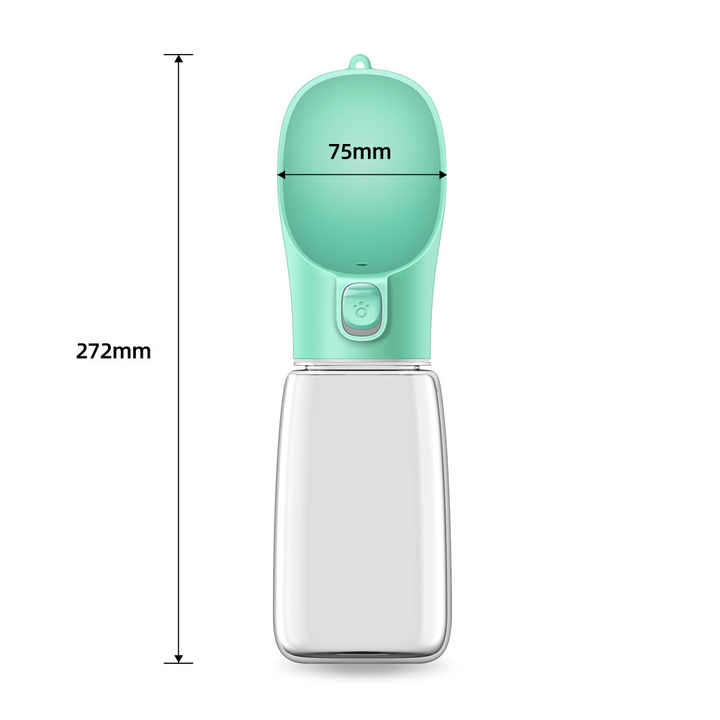 Portable Plastic Pet Dispenser Travel Dog Water Bottle and Puppy Food Bowl for Outdoor Walking Style