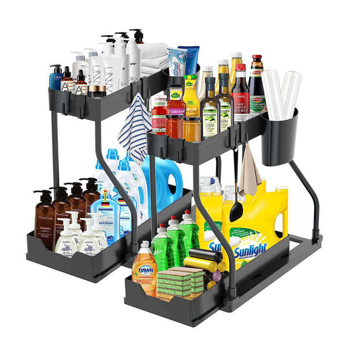 Adjustable Metal Organizer Shelving Unit for Pantry Storage Storage Shelves for Implements Storage P