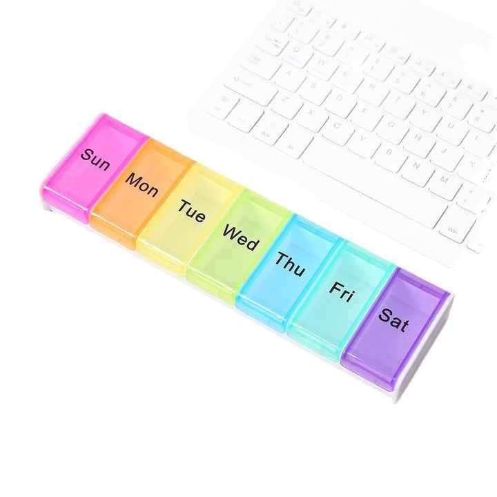 Large Capacity Portable PP Pill Box Moisture-Proof Mini Medicine Packaging Storage Cross-Border New